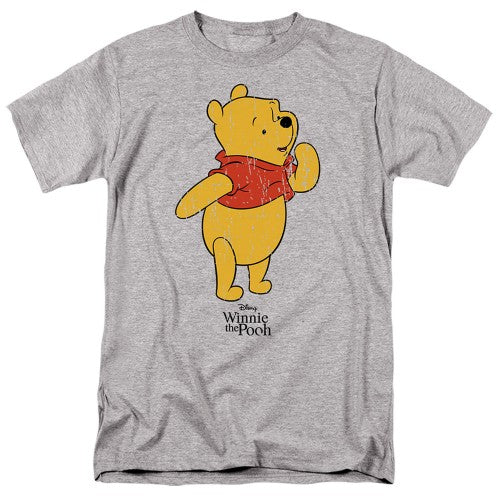 Front - Disney Mens Winnie the Pooh Distressed T-Shirt