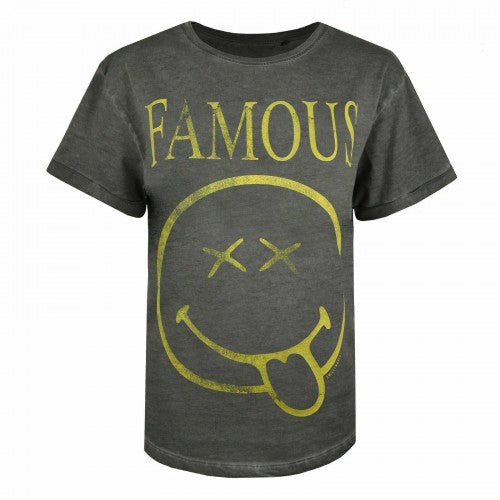 Front - SmileyWorld Womens/Ladies Famous Vintage Wash T-Shirt