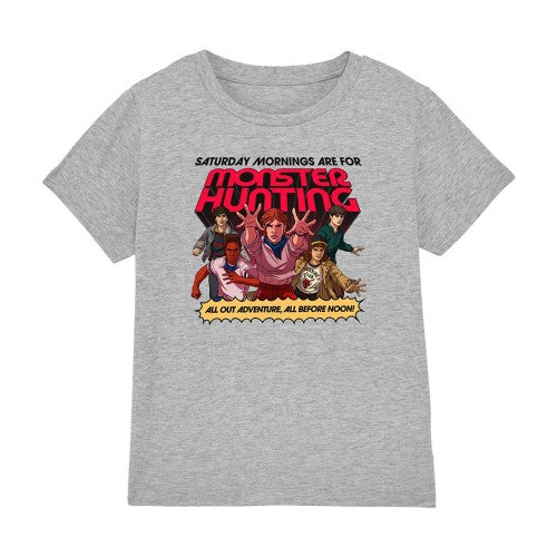 Front - Stranger Things Childrens/Kids Monster Hunting T-Shirt
