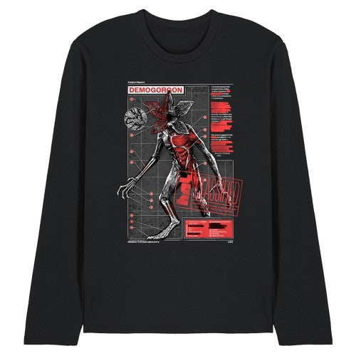 Front - Stranger Things Unisex Adult Demogorgon Monster Long-Sleeved T-Shirt