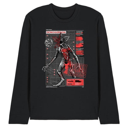 Front - Stranger Things Unisex Adult Demogorgon Monster Long-Sleeved T-Shirt