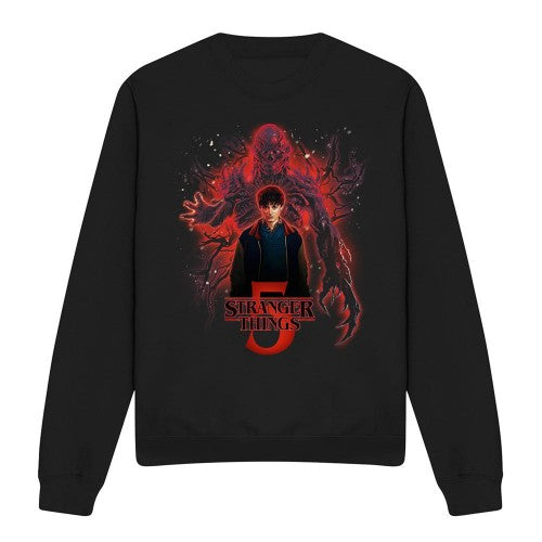 Front - Stranger Things 5 Unisex Adult Sorcerer Will Versus Vecna Poster Sweatshirt