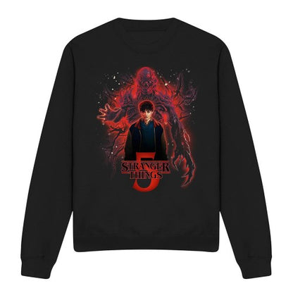 Front - Stranger Things 5 Unisex Adult Sorcerer Will Versus Vecna Poster Sweatshirt