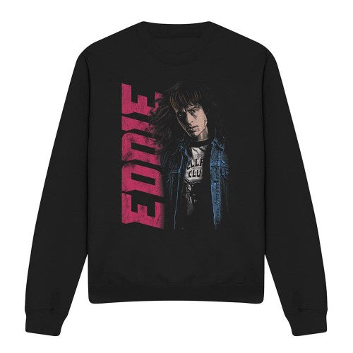 Front - Stranger Things Unisex Adult Eddie Neo Homage Sweatshirt