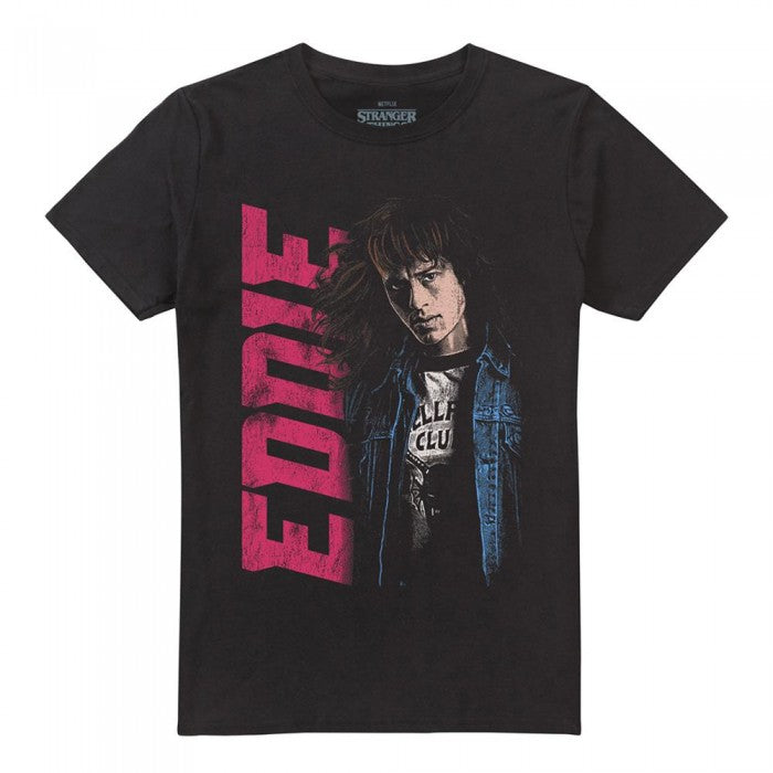 Front - Stranger Things Unisex Adult Eddie Neo Homage T-Shirt