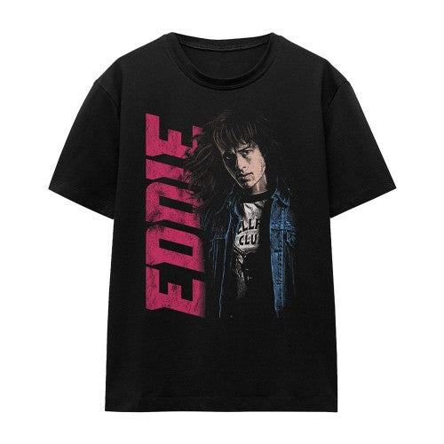 Front - Stranger Things Womens/Ladies Eddie Neo Homage T-Shirt