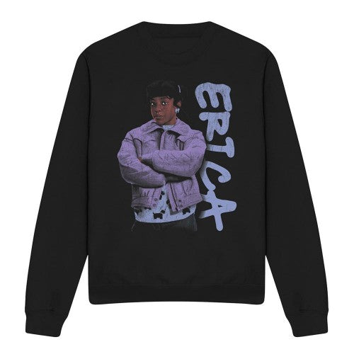 Front - Stranger Things Unisex Adult Erica Neo Homage Sweatshirt