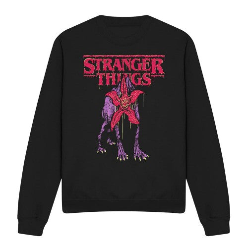 Front - Stranger Things 5 Unisex Adult Demodog Drip Sweatshirt