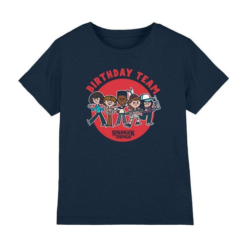Front - Stranger Things Childrens/Kids Birthday Team Cartoon T-Shirt