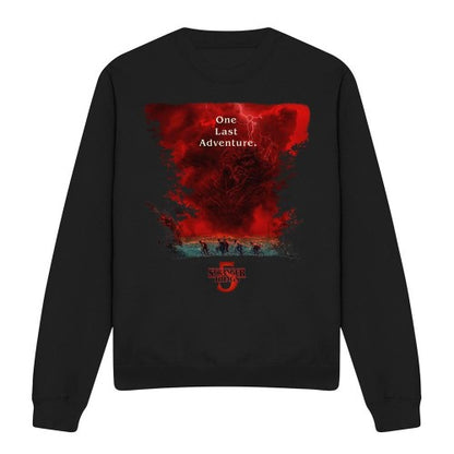 Front - Stranger Things 5 Unisex Adult Vecna Clouds Poster Sweatshirt