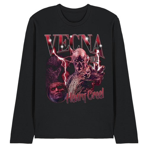 Front - Stranger Things Unisex Adult Henry Creel Vecna Homage Long-Sleeved T-Shirt