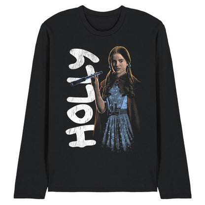Front - Stranger Things Unisex Adult Holly Neo Homage Long-Sleeved T-Shirt