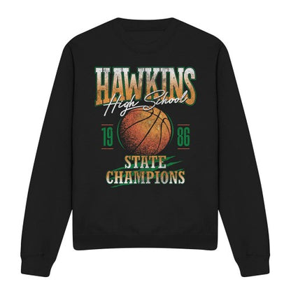 Front - Stranger Things Unisex Adult Hawkins Champions Sweatshirt