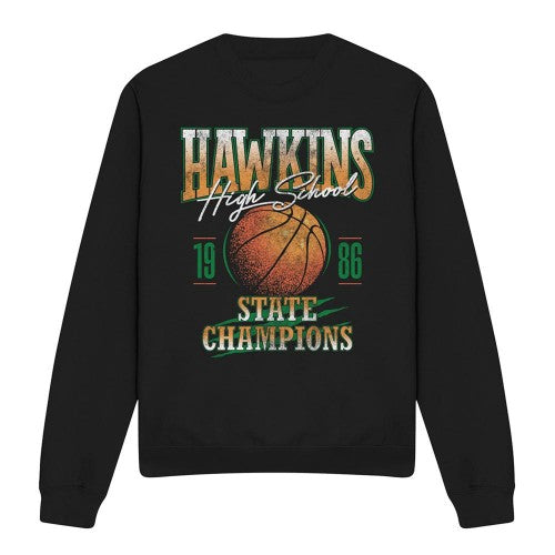 Front - Stranger Things Unisex Adult Hawkins Champions Sweatshirt