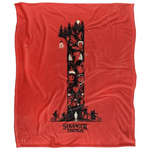 Front - Stranger Things Chapter 1 Silky Poster Supersoft Throw