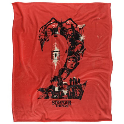 Front - Stranger Things Chapter 2 Silky Poster Supersoft Throw