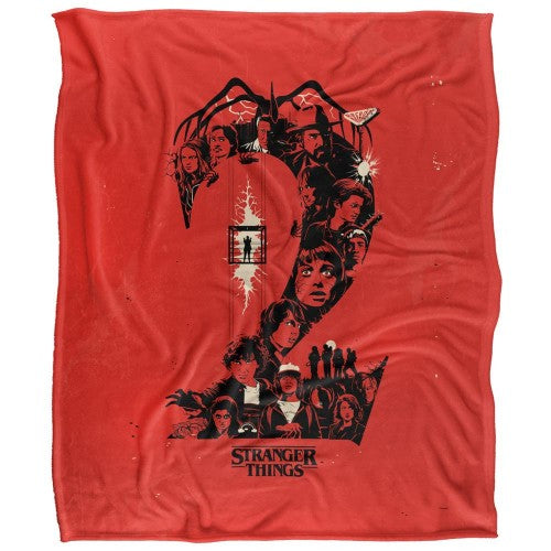 Front - Stranger Things Chapter 2 Silky Poster Supersoft Throw