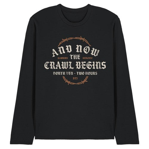 Front - Stranger Things Unisex Adult The Crawl Begins Long-Sleeved T-Shirt