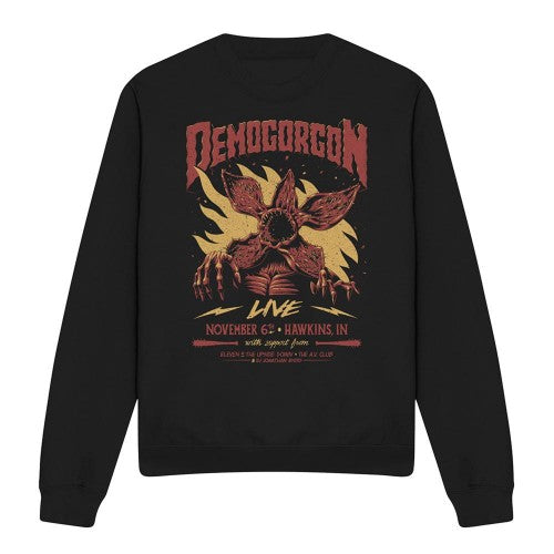 Front - Stranger Things Unisex Adult Demogorgon Live Sweatshirt