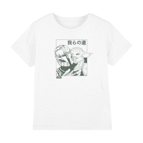 Front - Star Wars: The Mandalorian Childrens/Kids Grogu And Mando T-Shirt