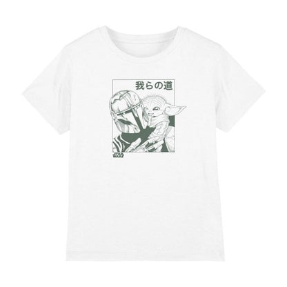 Front - Star Wars: The Mandalorian Childrens/Kids Grogu And Mando T-Shirt