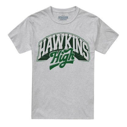 Front - Stranger Things Unisex Adult Hawkins High Logo T-Shirt
