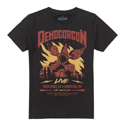 Front - Stranger Things Unisex Adult Demogorgon Live T-Shirt