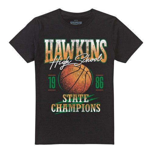Front - Stranger Things Unisex Adult Hawkins Champions T-Shirt