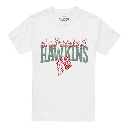 Front - Stranger Things Unisex Adult Hellfire Tigers Back Print T-Shirt