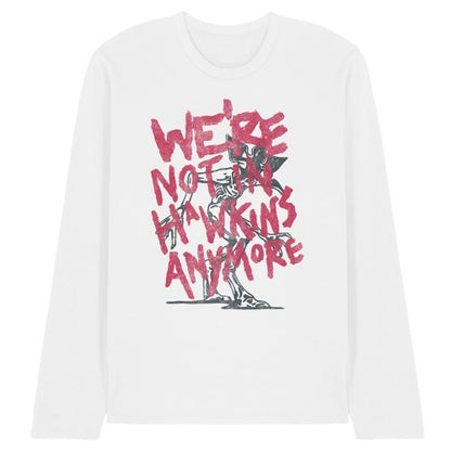 Front - Stranger Things Unisex Adult Not In Hawkins Long-Sleeved T-Shirt
