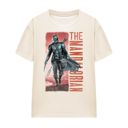 Front - Star Wars: The Mandalorian Womens/Ladies Cowboy Hunter T-Shirt
