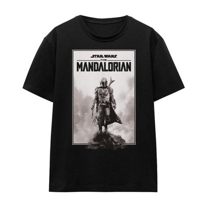 Front - Star Wars: The Mandalorian Womens/Ladies Poster T-Shirt