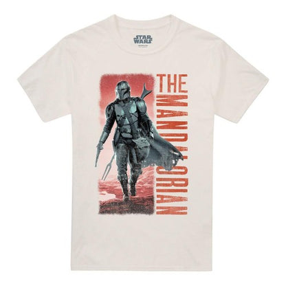 Front - Star Wars: The Mandalorian Unisex Adult Cowboy Hunter T-Shirt