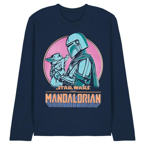 Front - Star Wars: The Mandalorian Unisex Adult Flea Market Pair Long-Sleeved T-Shirt
