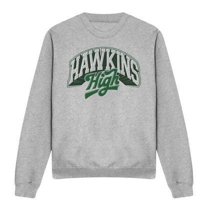 Front - Stranger Things Unisex Adult Hawkins High Logo Sweatshirt