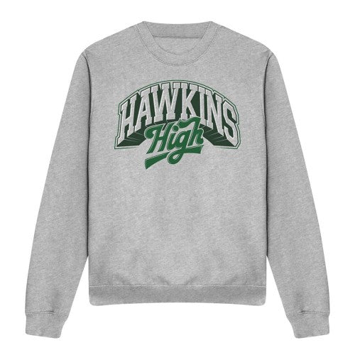 Front - Stranger Things Unisex Adult Hawkins High Logo Sweatshirt