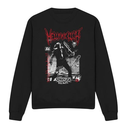 Front - Stranger Things Unisex Adult Hellfire Eddie Sweatshirt