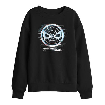 Front - Spider-Man Childrens/Kids Glitch Parker Sweatshirt