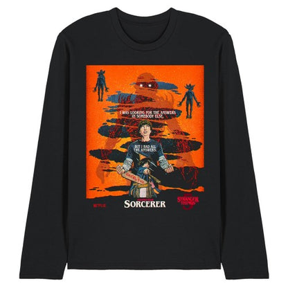 Front - Stranger Things Unisex Adult Butcher Billy Chapter 4 Long-Sleeved T-Shirt