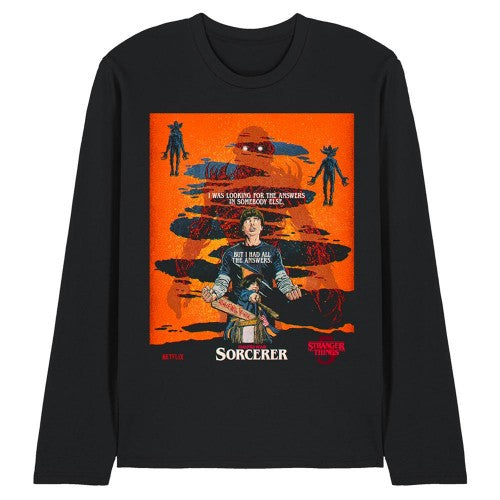 Front - Stranger Things Unisex Adult Butcher Billy Chapter 4 Long-Sleeved T-Shirt