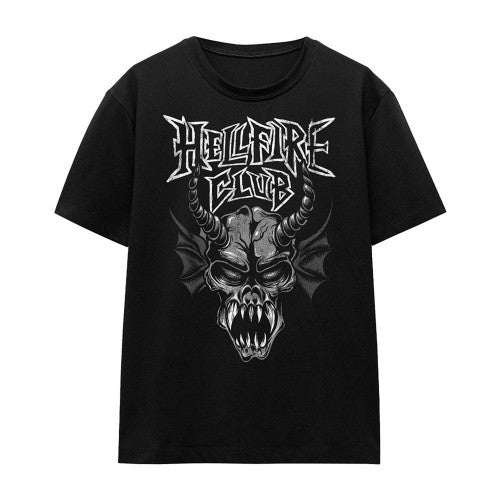 Front - Stranger Things Womens/Ladies Hellfire Demon T-Shirt