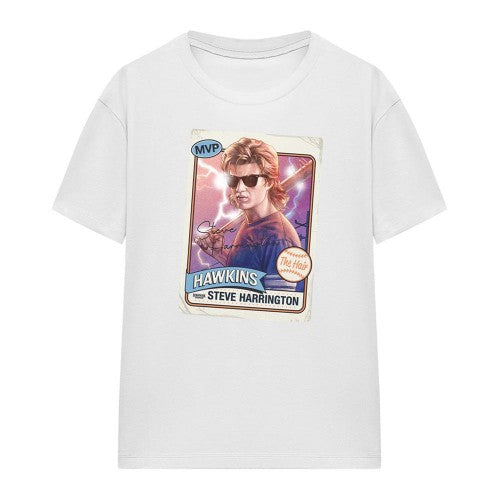 Front - Stranger Things Womens/Ladies Steve Harrington Hair T-Shirt