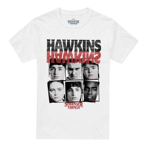 Front - Stranger Things Unisex Adult Upside Down Hawkins T-Shirt