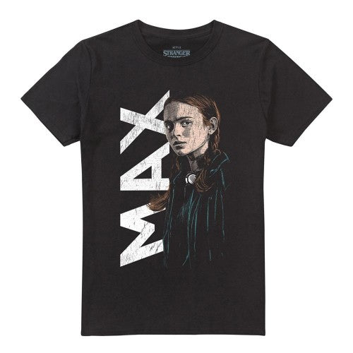 Front - Stranger Things Unisex Adult Max Neo Homage T-Shirt