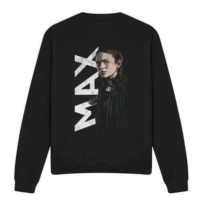 Front - Stranger Things Unisex Adult Max Neo Homage Sweatshirt