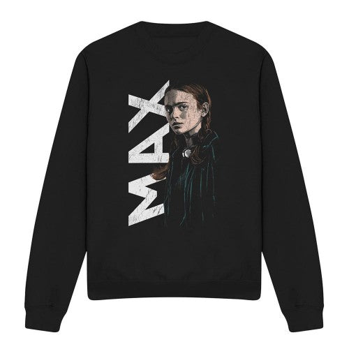 Front - Stranger Things Unisex Adult Max Neo Homage Sweatshirt
