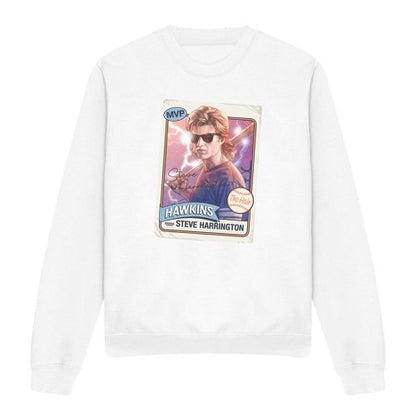 Front - Stranger Things Unisex Adult Steve Harrington Hair Sweatshirt