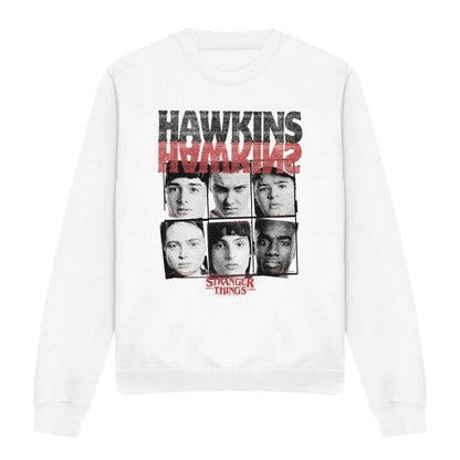 Front - Stranger Things Unisex Adult Upside Down Hawkins Sweatshirt
