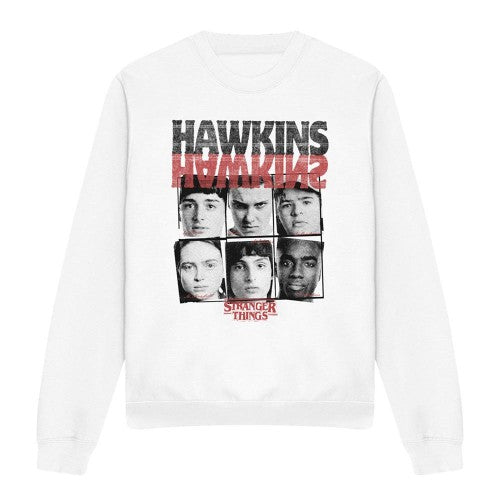 Front - Stranger Things Unisex Adult Upside Down Hawkins Sweatshirt
