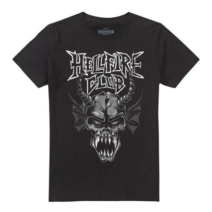 Front - Stranger Things Unisex Adult Hellfire Demon T-Shirt